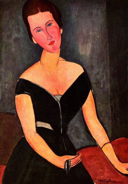 Modigliani - Portrait of Mrs van Muyden by Modigliani